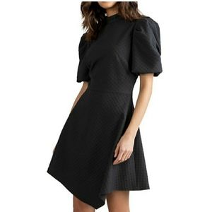 Shoshana black asymmetrical dress